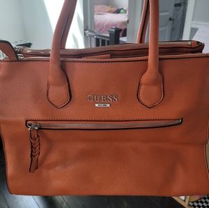 Burnt orange Guess Handbag